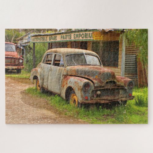 Old rusty car jigsaw puzzle