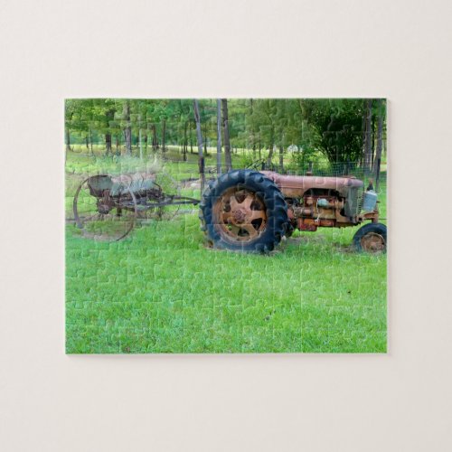 Old Rusty Farm Tractor Jigsaw Puzzle