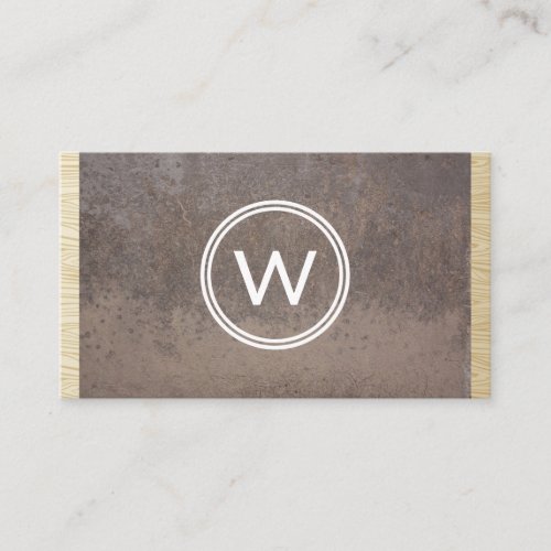 Old Rusty Metal  Wood Business Card