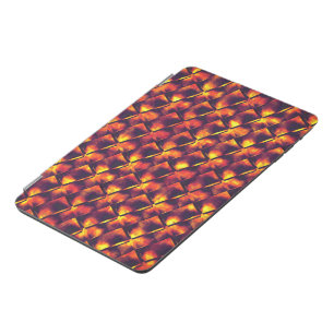 Old rusty plates in colors of ember and fire iPad mini cover