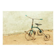 Old Rusty Rickety Tricycle Retro