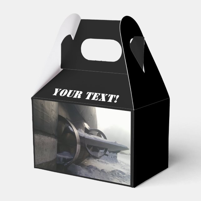 Old rusty submarine favor boxes (Front Side)