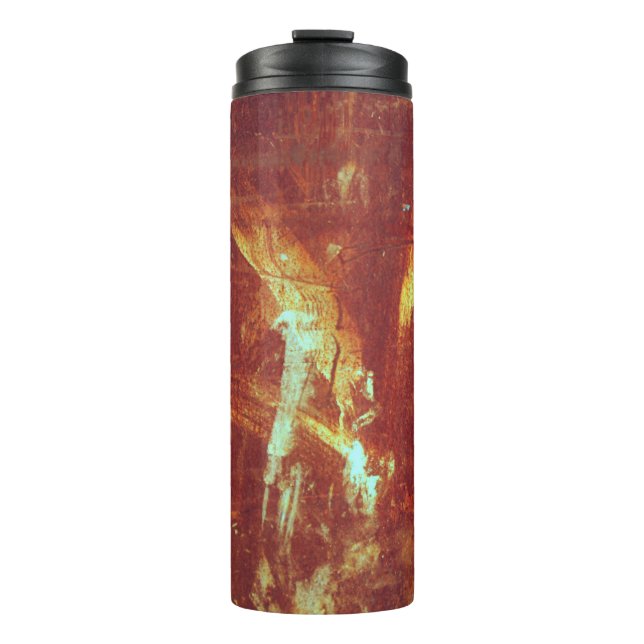 Old rusty surface texture background. abstract,bac thermal tumbler (Front)