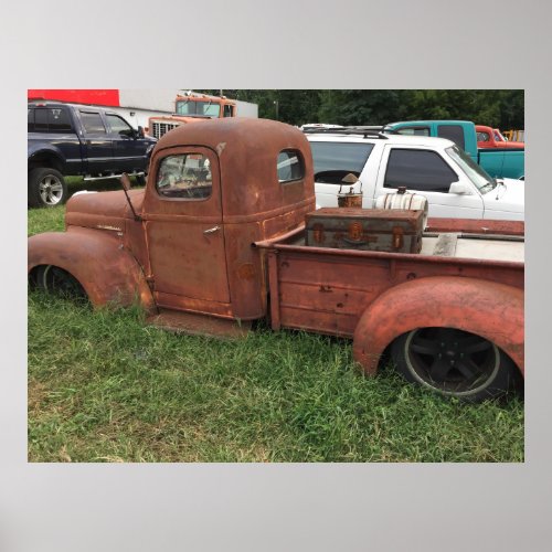 Old Rusty Truck Poster