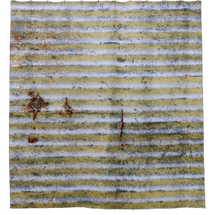 old rusty zinc grunge texture,vintage zinc texture shower curtain