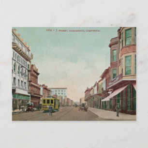 Old Sacramento J. Street Postcard