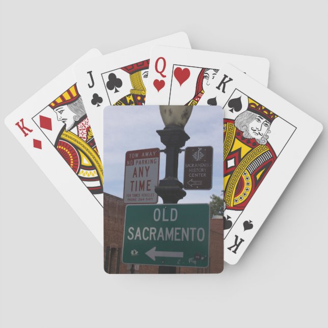 Old Sacramento Poker Cards (Back)