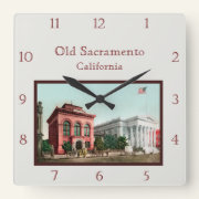 Old Sacramento Wall Clock