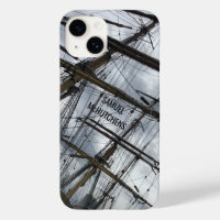 Old sailing ship rigging