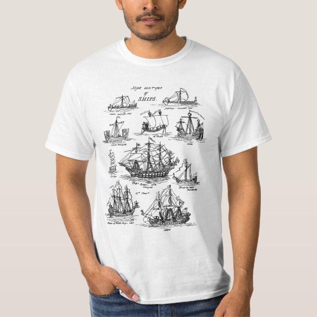 OLD SAILING SHIPS T-Shirt (Front)