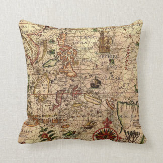 Old Sailing Throw Pillow
