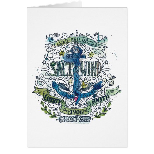 Old Sailor Anchor Poster Cards (Front)