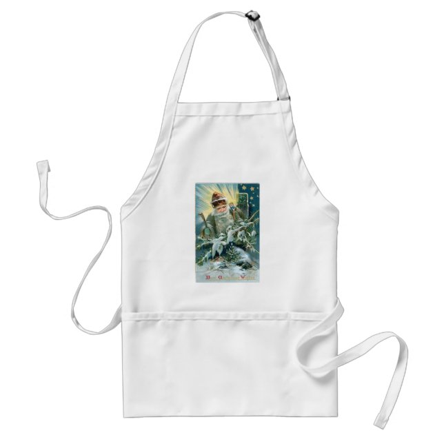 Old Saint Nicholas Adult Apron (Front)