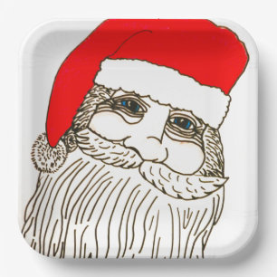 OLD SAINT NICK PAPER PLATES