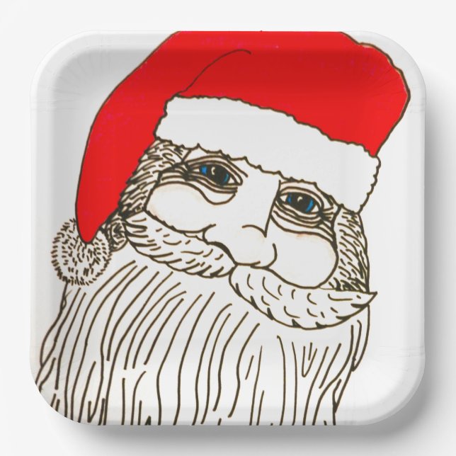 OLD SAINT NICK  PAPER PLATES (Front)