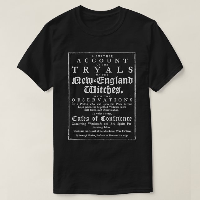 Old Salem Witch Trials T-Shirt (Design Front)