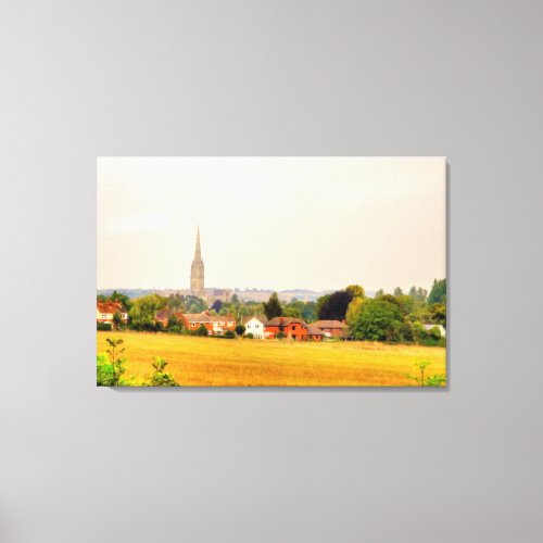 Old Salisbury Cathedral Salisbury Wiltshire UK Canvas Print