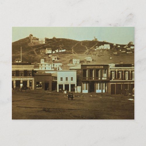 Old San Francisco Photo Gold Rush Postcard