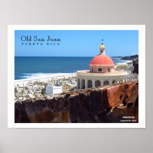 Old San Juan By The Sea Poster