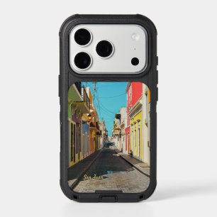Old San Juan Cobblestone Street Photography iPhone 17 Pro Case