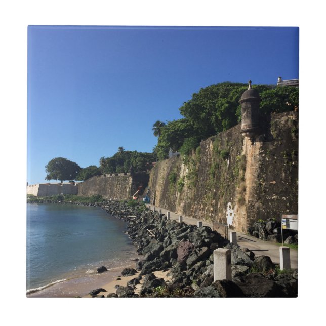 Old San Juan Historical Site Tile (Front)