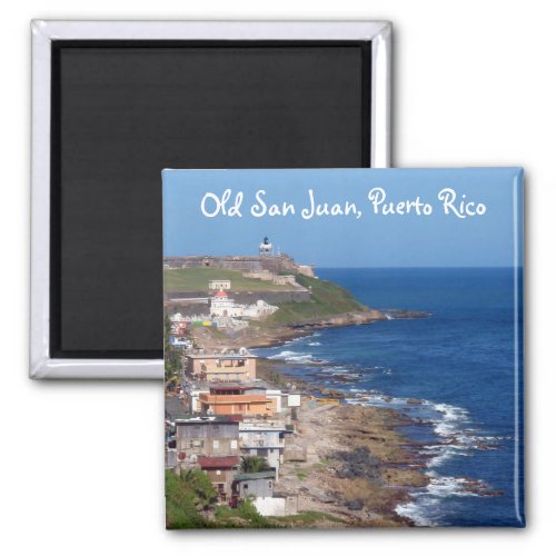 Old San Juan Puerto Rico Coastline Magnet