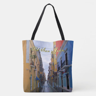 Old San Juan Puerto Rico Colorful Houses Tote Bag
