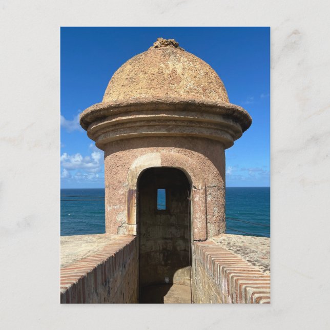 Old San Juan Puerto Rico Historic Fort Travel Postcard (Front)
