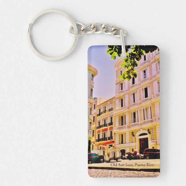 Old San Juan, Puerto Rico Keychain (Front)