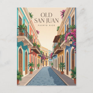 Old San Juan Puerto Rico Postcard