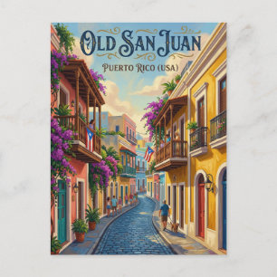 Old San Juan Puerto Rico Postcard