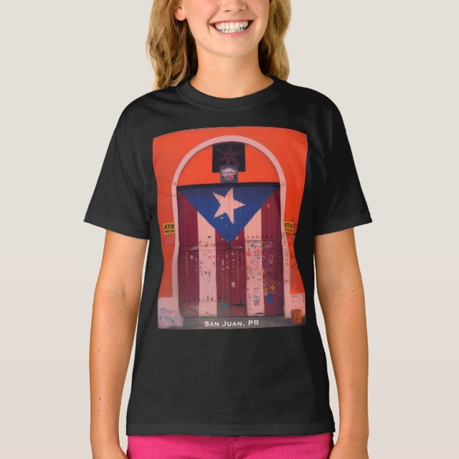 Old San Juan, Puerto Rico Pride  T-Shirt (Front)