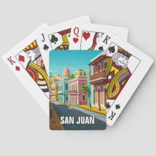 Old San Juan Puerto Rico Travel Poker Cards