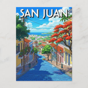 Old San Juan Puerto Rico Travel Postcard