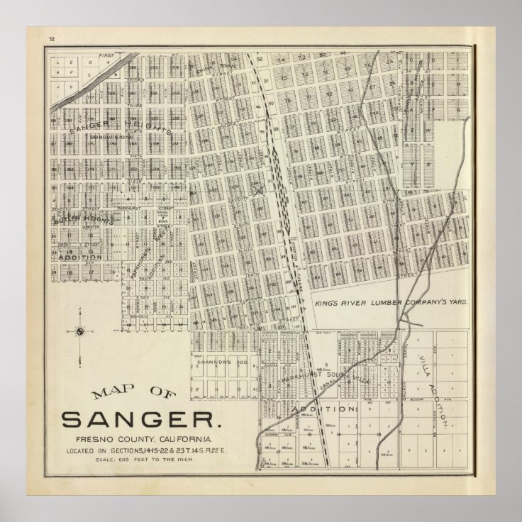 Old Sanger Ca Map 1891 Poster Rc2fad377d88a4cd8979686e8548483ca Xbgp 8byvr 736 