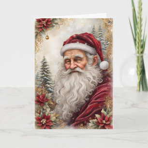 Old Santa Claus Christmas Card
