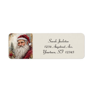 Old Santa Claus Label