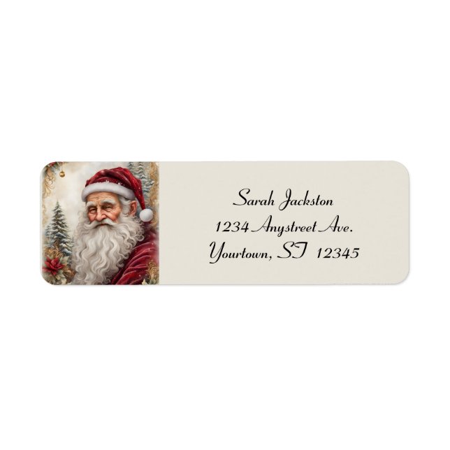 Old Santa Claus Label (Front)