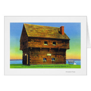 Old Saratoga Battlefield Blockhouse Exterior Cards