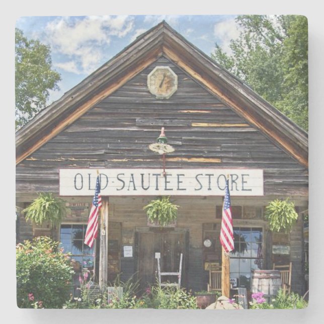 Old Sautee Store, Helen Georgia,  Stone Coaster (Front)