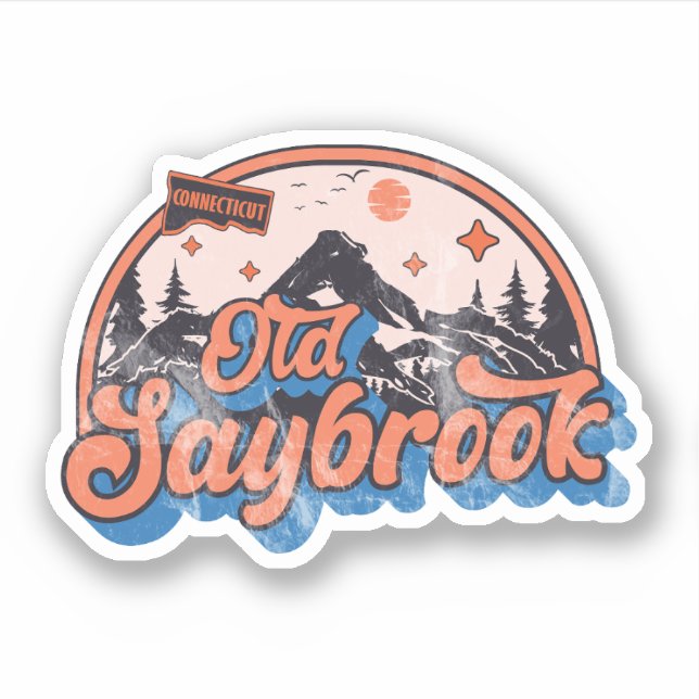 Old Saybrook, Connecticut Sticker (Front)