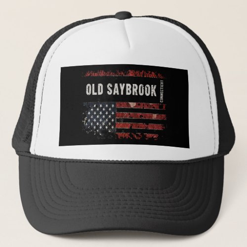 Old Saybrook Connecticut Trucker Hat