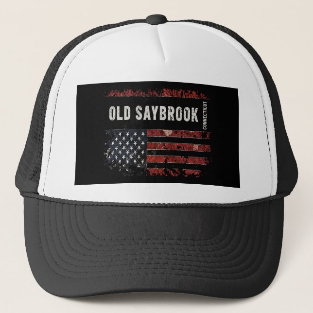 Old Saybrook Connecticut Trucker Hat (Front)