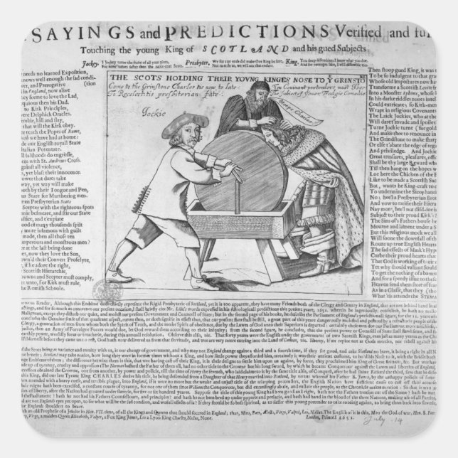 Old Sayings and Predictions Square Sticker (Front)