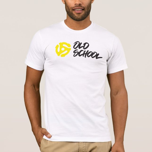 Old School 45 RPM Graffiti Vinyl T-Shirt (Front)
