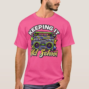 Old School 80S Boombox Design For Hip Hop And Rb F T-Shirt