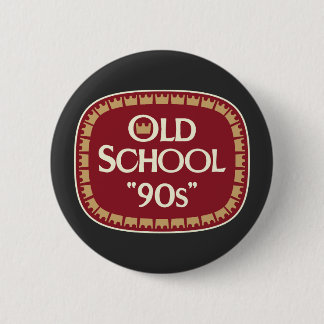 Old School 90s Malt Liquor 40oz Label Design Button