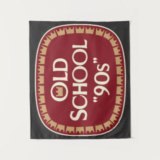 Old School 90s Malt Liquor 40oz Label Design Tapestry