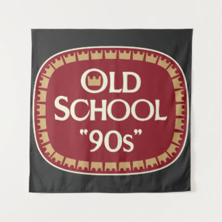 Old School 90s Malt Liquor 40oz Label Design Tapestry
