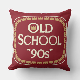 Old School 90s Malt Liquor 40oz Label Design Throw Pillow